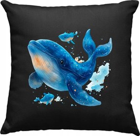 Bálna párna Művészet Színes 1 Fekete