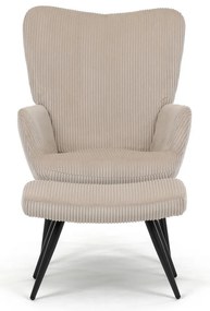 Pihenőfotel lábtartóval L7285 CRM6, krém