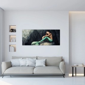 Kép - Hableány a sziklán (120x50 cm)