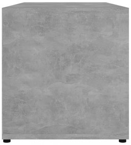 betonszürke szerelt fa TV-szekrény 80 x 34 x 36 cm