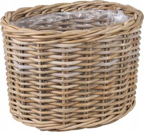 Ovális Rattan kosár 40x32x28 cm MP-0215.M