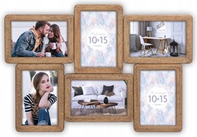 Mulirama galéria 6 képhez 10x15 fa barna