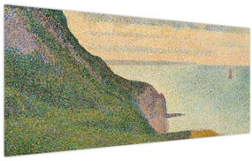 Kép - Georges Seurat, Seascape at Port-en-Bessin, Normandy, reprodukciók (120x50 cm)