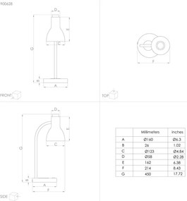 Eglo 900628- LED Dimmelhető lámpa vezeték nélküli töltéssel VERADAL LED/5,5W/230V