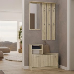 Odell GAR előszobafal, 85x180x24 cm, sonoma