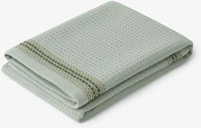 Goldea konyhai waffle konyharuha bordűrrel – zsályazöld 50 x 70 cm