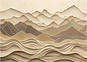 Kép - 3D hegyvonalak (70x50 cm)