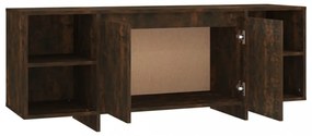 füstös tölgy színű szerelt fa TV-szekrény 130x35x50 cm