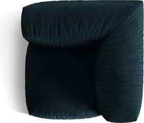 Sötétkék bársony kanapé modul (variálható sarok) Martina – Micadoni