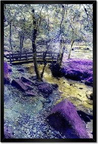 Poszterek keretben 40x60 Híd a folyó felett