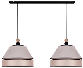 Duolla - Csillár zsinóron AVIGNON 2xE27/15W/230V bézs