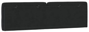 fekete bársony fejtámla párna 180 cm
