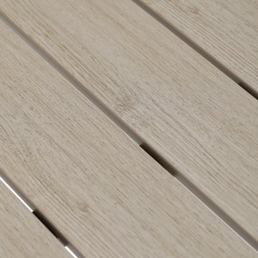 Kerti asztal 160x90 cm, alumínium, polywood, fekete, AZT-S1514 BK