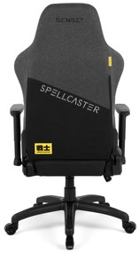 Gamer szék SENSE7 Spellcaster szövet fotel Senshi Edition XL szürke