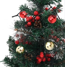 2 db PVC megvilágított ösvény műkarácsonyfa 76 cm