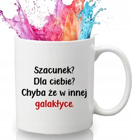 Bögre Fehér 330 ml Kerámia Ajándék Vicces Gadget Tisztelet Neked