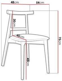 Étkezőszék KD 71 (bükk + barna) . 1103491