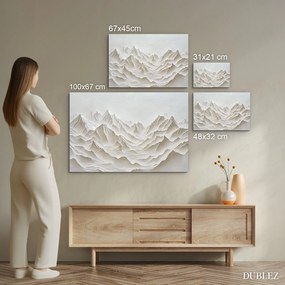 DUBLEZ | Fehér kép - Minimalista hegyek