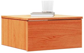 Éjjeli asztal 2 pcs Viaszbarna 37 x 35 x 18.5 cm Tömör fenyőfa