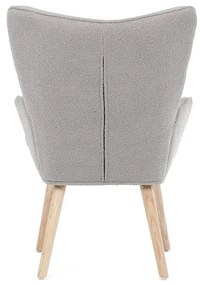 Fotel, Szürke Bouclé Szövet. AK-309 GREY2