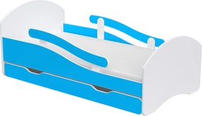 Gyerekágy Leo 160x80 fehér-kék