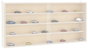 fa gyűjtői vitrin ajtókkal 80x8,5x37 cm