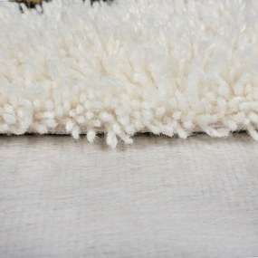 Krémszínű kézi szövésű gyapjú szőnyeg 160x230 cm Moroccan Fes – Flair Rugs