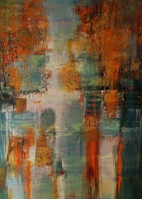 Absztrakt Poszter keret nélkül B2 50x70 #134