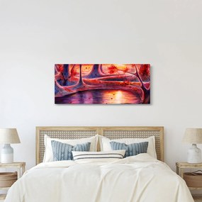 Egy varázslatos erdő képe (120x50 cm)