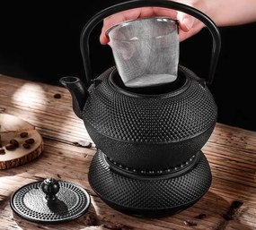 Öntöttvas Kancsó 1,2 L Teáskanna Fűszernövények Öntöttvas Melegítő