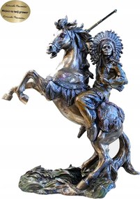Indián Sziú Lovas Figura Western Puskával Gyűjtői Ajándék