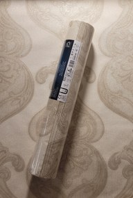 Fali tapéta dísz, ezüst brokát, 2426-40