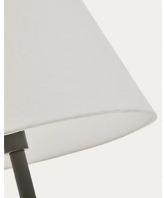 Sötétzöld állólámpa textil búrával (magasság 153 cm) Navat – Kave Home