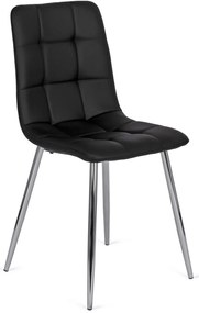 Fekete Eco-bőr Étkezőszék ENZO