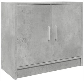Betonszürke szerelt fa mosdószekrény 63 x 29 x 55 cm