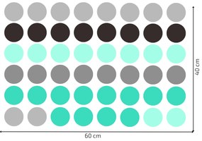 PIPPER. Falmatrica "Színes pöttyök" 5,5 cm Szín: Piros
