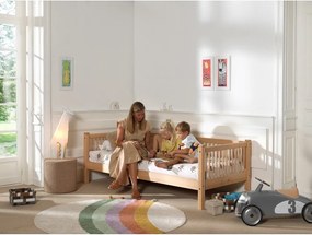 Natúr színű bükkfa gyerekágy ágyráccsal 90x200 cm Forrest – Vipack