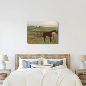 Kép - Edgar Degas, Horses in a Meadow, reprodukciók (70x50 cm)