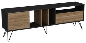 TV szekrény Mistico (180) - Walnut, Black