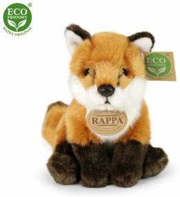 Rappa ülő plüss róka, 18 cm ECO-FRIENDLY