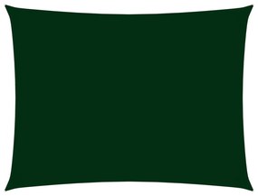 sötétzöld téglalap alakú oxford-szövet napvitorla 2 x 4,5 m