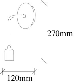 Matt fekete fali lámpa Dartini – Opviq lights