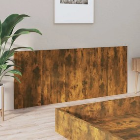 füstös tölgy színű szerelt fa ágyfejtámla 200x1,5x80 cm