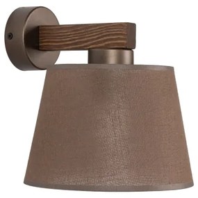 Brilagi - Fali lámpa LATTE 1xE27/15W/230V fenyő/barna