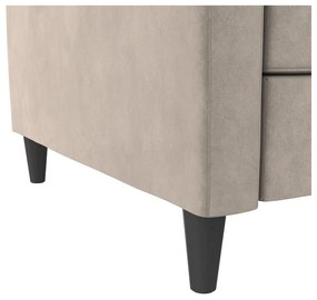 Világosszürke bársony kanapé 207 cm Celine – Støraa