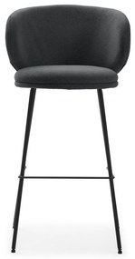 Sötétszürke bárszék szett 2 db-os (ülésmagasság 65 cm) Rush – Marckeric