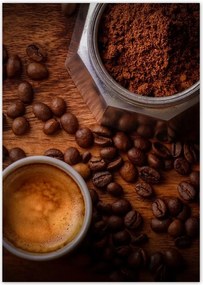 Poszterek A4 Pion Natúr kávé