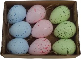 9db Húsvéti tojás medál 4cm Húsvéti tojás medál szett