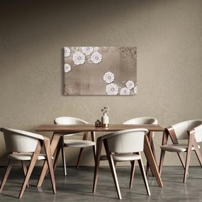 Kép - drapéria virágokkal (90x60 cm)