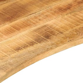 tömör nyers mangófa íves asztallap 90 x 50 x 2,5 cm